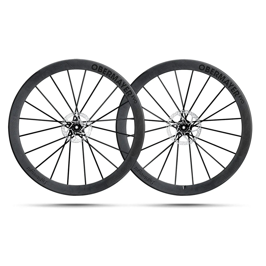 Lightweight OBERMAYER EVO Schwarz Edition - Coppia di Ruote in Carbonio