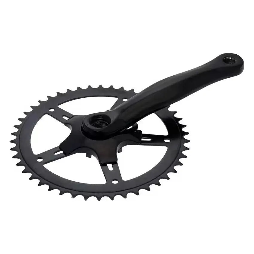 Black crankset square pin 42 teeth