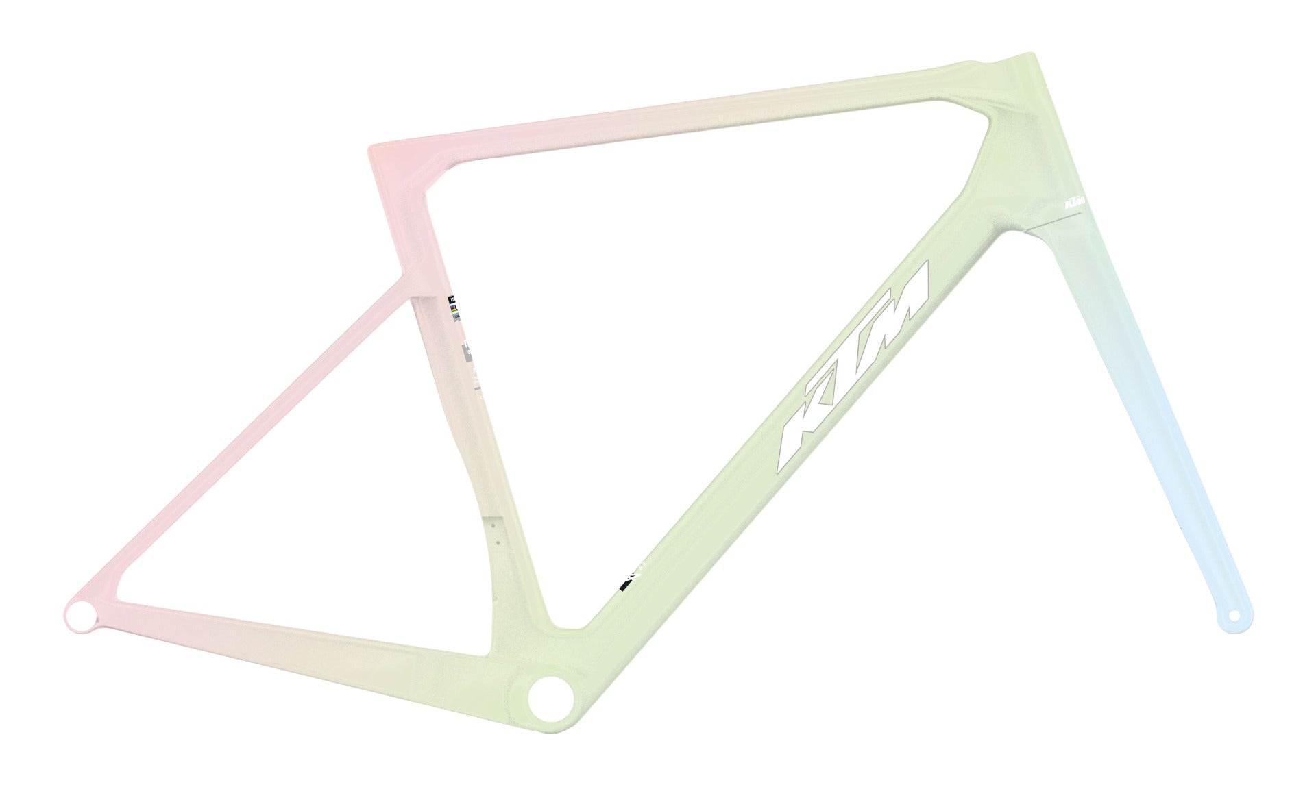 KTM Revelator Alto Exonic Frameset - IRISED WHITE