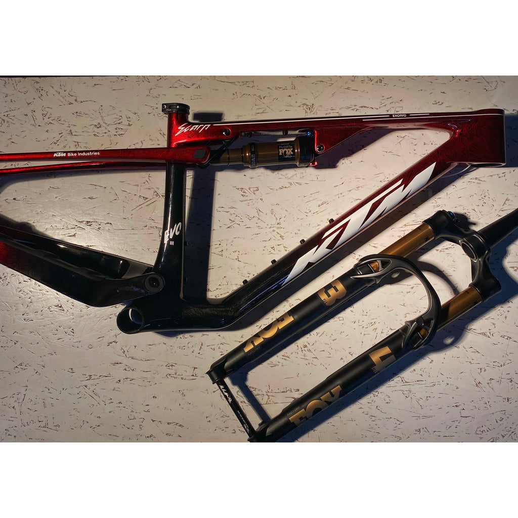 Scarp exonic mt evo 3 - Kit telaio Fox Factory 34 120 mm - Crystal Red