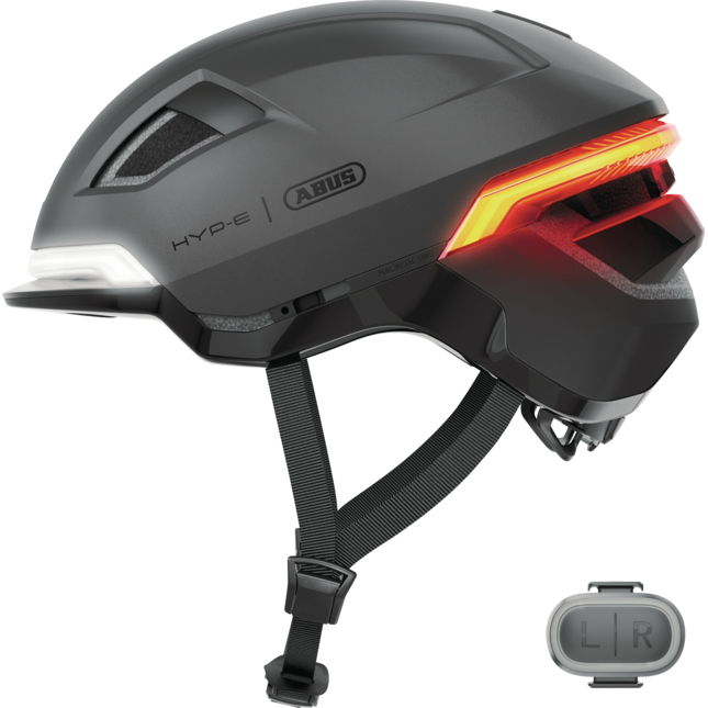 Abus Casco Urban Hyp-E con luci e indicatori di direzione
