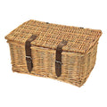 Baule in vimini naturale con coperchio