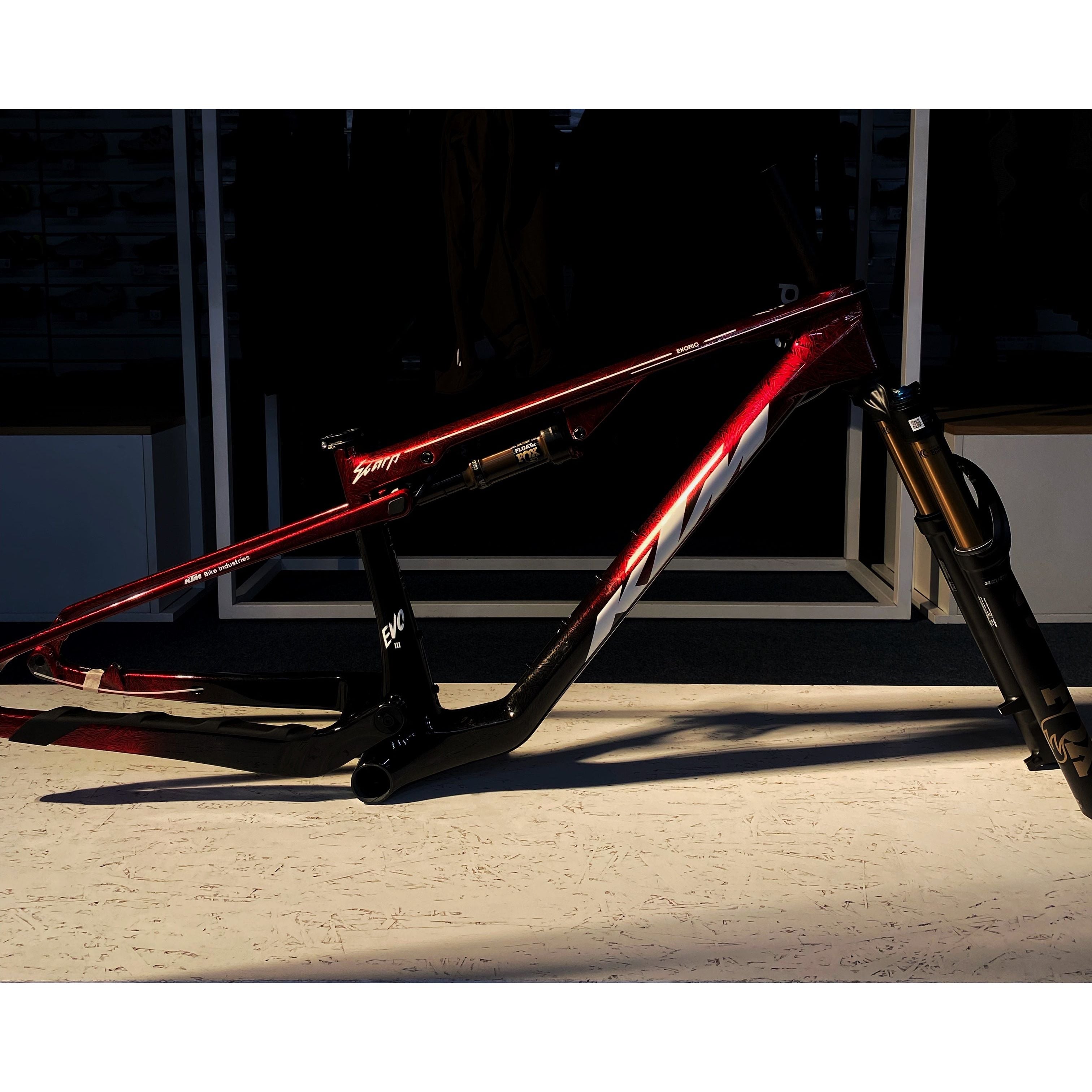 Scarp exonic mt evo 3 - Kit telaio Fox Factory 34 120 mm - Crystal Red