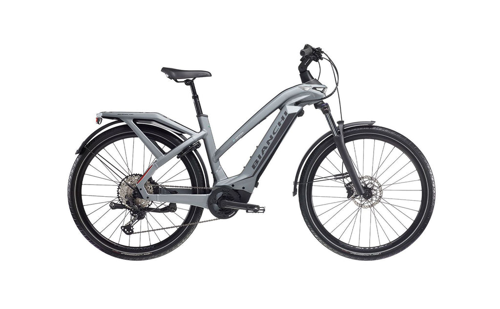 Bicicletta Trekking a pedalata assistita - Bianchi E-Omnia T-type - Step Through